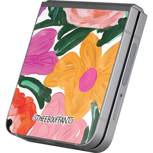 Bouffants and Broken Hearts Painterly Garden Galaxy Z Flip6 Skin